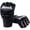 Black, variant on Jiibva Black PU Leather Half Finger MMA Boxing Gloves, EVA Padded Training Fight Gloves for Adults 9.45 Inch