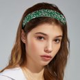thumbnail image 5 of Unique Bargains Rhinestone Headbands, Crystal Diamond Bling Headbands, Beaded Jeweled Hairband, Green Headband, 5 of 7