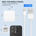 thumbnail image 2 of Cargador para iPhone esbeecables, paquete de 2, cable Lightning USB de 1,8 m, 2 of 9