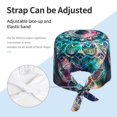 thumbnail image 3 of Salouo Watercolor Mandala Print Adjustable Working Caps,1 Pcs Working Hats Elastic Scrub Hats Elastic Tie Back Hats Unisex Nurse Scrub Cap Nurse Hats ,One Size, 3 of 7