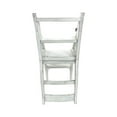 thumbnail image 3 of Pemberly Row Contemporary Antique Folding Library Ladder Chair in White, 3 of 14