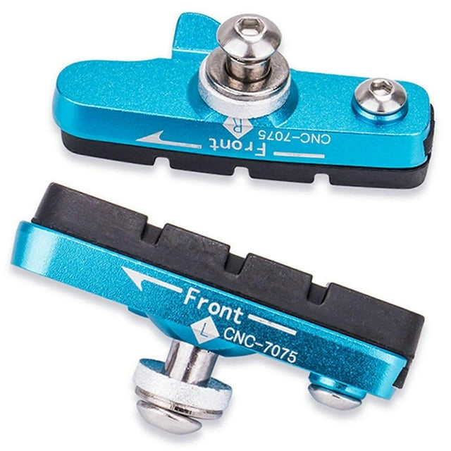2Pcs Road Bike Brake Pads - Aluminum C-Brake Pads, Mountain Bicycle Brake Blocks Kit