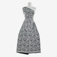 thumbnail image 2 of Zelouf Dalli Floral Lace W/foil  , Sewing, DIY, Crafts Fabric by the Yard, Black, 3 Yard, 2 of 2