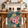 thumbnail image 1 of Table Runners 72 Inches Long Dress Scarves, Coastal Floral Farmhouse Kitchen/Dining Table Decor Table Runner, Coffee Tablerunners, Summer Palm Leaf Tropical Botanical Vintage 13x72 Inch, 1 of 5