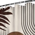 thumbnail image 4 of Extra Long Boho Shower Curtain 72x84 Inches - Vintage Floral & Tropical Leaves Pattern, Waterproof Bohemian Bathroom Decor with 12 Hooks, Tribal Rustic Style, 4 of 5