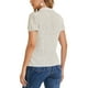 thumbnail image 3 of Blusa vintage de los años 50 para mujer con botones y mangas cortas de lunares XS blanca, 3 of 6