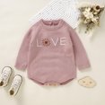 thumbnail image 5 of Vedolay Baby Girls Bodysuits 2023 Baby Kids Girls Boys Long Sleeve Bodysuits Pink,80, 5 of 5