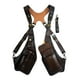 thumbnail image 2 of Bolso de arnés de hombro de estilo vintage Cartera doble Correa ajustable Steampunk Funda antirrobo para hombres Mujeres para acampar Deportes Montar dunkelbraun BLESIY Estuche para arnés de hombro, 2 of 8