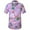 Purple, variant on SSLR Hawaiian Shirt for Men Flamingo Short Sleeve Casual Button Down Shirts Summer Beach Shirt