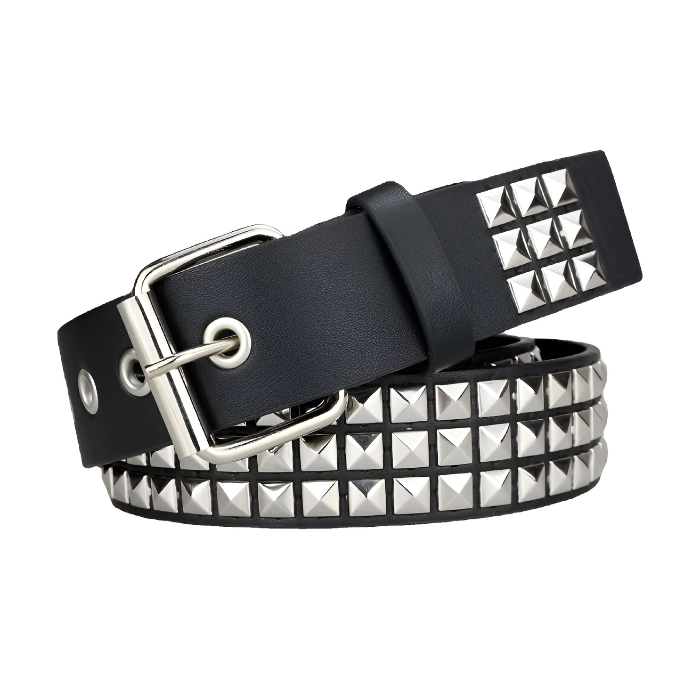 Fairy Grunge Leather Belts Y2K Women Star Punk Goth Buckle Grommet