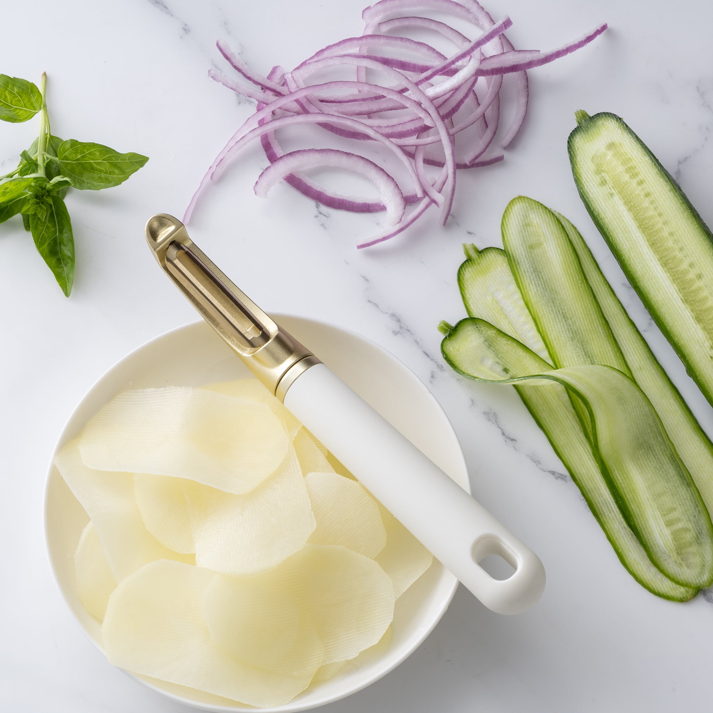 Cook with Color Vegetable Peeler for Potatoes, Fruit, & Veggies – Durable and Versatile Essential Kitchen Tool