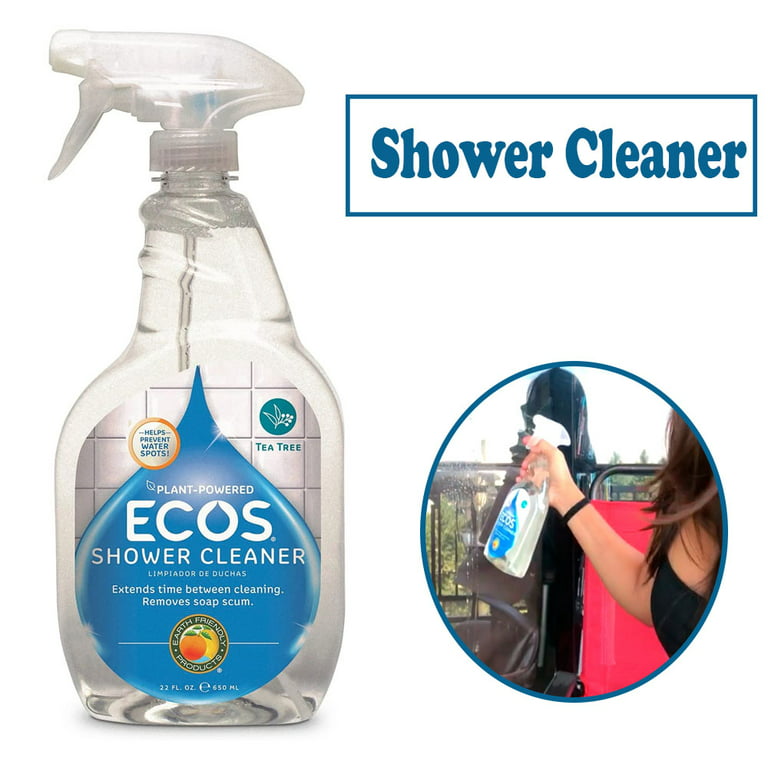 2 Pack Ecos Non-Toxic Shower Cleaner with Tea Tree Oil - 22oz