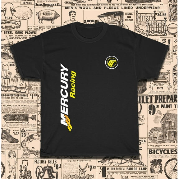 New Mercury Racing Boats Men's T-Shirt American Size S-5XL T-Shirt