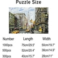 thumbnail image 3 of Coolnut 500 PCS Jigsaw Puzzles, Artwork Gift for Adults Teens Oil Painting Street View of New York Wooden Puzzle Games, 20.5" x 14.9" 500 Pieces, 3 of 6