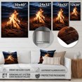 thumbnail image 4 of Designart "Fireside Beach Tranquility" Nautical & Beach Metal Wall Art, 4 of 5
