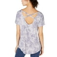 thumbnail image 5 of Ideology Women’s Tie-Dyed Strappy-Back High-Low Hem Blouse T-Shirt Tops, Tranquility, XX-Large, 5 of 5