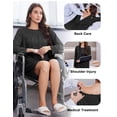 thumbnail image 3 of Pinspark Open Back Hospital Gowns for Women Tear Away Snap Long Sleeve Womens Hospital Gowns Adaptive Clothing for Women, 3 of 6