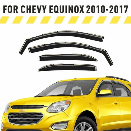 AEROGUYS in-Channel Window Deflectors Extra Durable Window Visors Rain Guards Fit for Chevrolet (Chevy) Equinox 2010-2017, Sun Visors, Wind Deflectors, Vent Visors, Car Accessories - 4pcs. AG0007