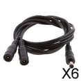 thumbnail image 1 of DYNWAVECA 3-6pack DC Power 5.5x2.1mm 1 Male Plug To 2 Female Jack Cable Splitter Adapter 6 Pcs, 1 of 9