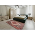 thumbnail image 4 of Ahgly Company Indoor Rectangle Traditional Brown Red Medallion Area Rugs, 7' x 9', 4 of 6