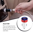 thumbnail image 2 of Matsuzay de pantalla de dígitos para teléfono móvil de coche, medidor de voltaje, adaptador de carga USB portátil para accesorios de enchufe Teléfono y Comunicación blanco rojo, 2 of 8