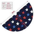 thumbnail image 2 of KLL 48" Christmas Tree Skirt Watercolor Stars1 Xmas Tree Skirts Mat for New Year Xmas Holiday Party Indoor Outdoor Home Decoration, 2 of 5