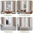 thumbnail image 6 of Brown White Ombre Kitchen Curtains, Modern Gradient Abstract Art Light Filtering Window Curtain Panels, 2Pcs Rod Pocket Window Treatments Set for Living Room Bathroom Bedroom 52x72 Inches, 6 of 9