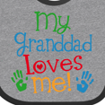 thumbnail image 4 of Inktastic My Granddad Loves Me Boys or Girls Baby Bib, 4 of 4