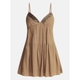 thumbnail image 5 of No Boundaries Embellished Trapeze Cotton Dress, Women's XXS-XXL, 5 of 5