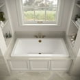 thumbnail image 3 of Streamline N-4120-712-BGL 60 in. x 32 in. Acrylic Soaking Drop-In Bathtub in Glossy White, With External Drain in Brushed Gold, 3 of 13