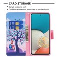 thumbnail image 3 of Allytech Galaxy A53 5G Case with TPU Interior Shockproof Cover, PU Leather Folio Kickstand Magnetic Clasp Card Slots Holder Wallet Cover for Samsung Galaxy A53 5G(6.5 inch) 2022, Love Tree, 3 of 4