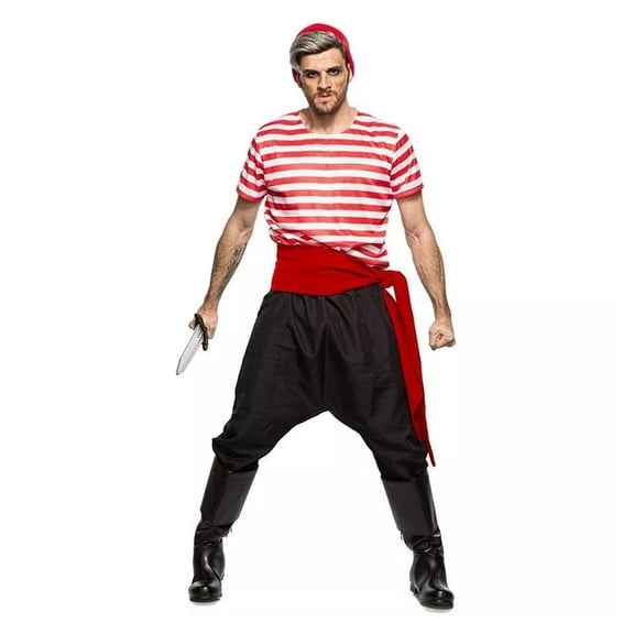 Seeing Red Pirate Crew Member Adult Costume - XX-Large Male