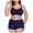 a49-Navy, variant on KPOPLK Bikini Sets for Women Halter Dual Straps Whip Stitch Floral Print Bathing Suit Triangle 2 Pieces Bikini Swimsuits(L,Blue)