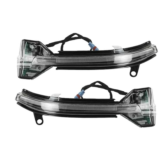 Side Mirror Turn Signal Lights, Fits For BMW 5 Series 2014-2017, For BMW 7 Series 2011-2016, Left Driver Light And Right Passenger Light, Rearview Mirror Turn Signal LED Assembly-black-a pair
