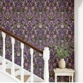 thumbnail image 2 of S4Sassy Botanical Wallpaper - Purple Wall Covering, 25" X 120" Self-Adhesive Vinyl Walls Paper, Wall Wrap, Easy Diy Walls Covering For Farmhouse Bedroom, Living Room, Cabinets, Living Spaces, 2 of 8