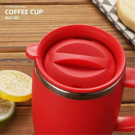 

Stainless Steel Coffee Tumbler Travel Coffee Mug Insulated Coffee Mug with Lid Spill Proof Coffee Cup Portable Thermal Mug Reusable Coffee Cup for Hot and Cold (B)