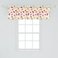 thumbnail image 2 of Ambesonne Ice Cream Window Valance, Watercolor Cone, 54" X 18", Multicolor, 2 of 3