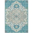 thumbnail image 2 of Addison Rugs Chantille Indoor/Outdoor Traditional Vintage Teal Washable Rectangle Rug, 2'6" x 3'10", 2 of 6