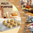 thumbnail image 7 of BIEAMA 6 Pack 10" × 13" Baking Sheet Pan Aluminum Commercial Pan for Oven Freezer Bakery Hotel Restaurant, 7 of 7