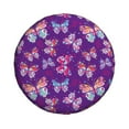 Rv Spare Tire Cover 17 inch Bright Butterflies Tire Covers for
