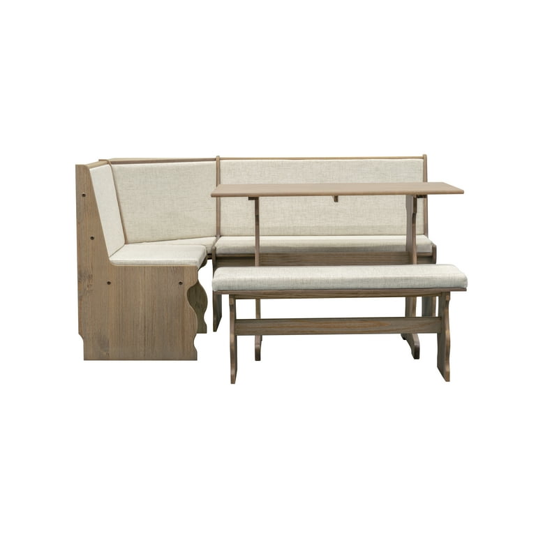 Linon Bench Cassapanca In Legno Di Acacia, Finitura Naturale, Con Sedile Apribile E Contenitore, 132x43x72 Cm