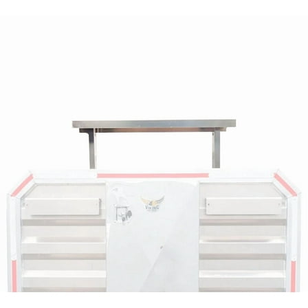 Light Bar Bracket for Headache Rack - Aluminum Alloy, 40-1/8" x 9-7/8" x 39-1/2" | Bolt-On Installation & Smooth Surface Finish | Ideal for Viking’s Cab Racks, Metallic Silver