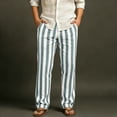 thumbnail image 5 of Uwinwear Striped Dress Pants for Men's Big & Tall Flat Front Business Trousers Casual Straight-Legs Long Pants with Pockets,Mint Green,S, 5 of 5