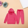 thumbnail image 2 of Ruyang Boys Girls Tracksuit Clothing Set 2 Piece Outfits Fall Winter School Sweatsuits Plain Athletic Hoodies Joggers, 2 of 9