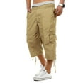 thumbnail image 3 of Cenuakty Men's Cargo Shorts Solid Color Relaxed Fit Shorts Outdoor Multi-Pocket Work Casual Shorts, 3 of 5