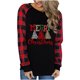 thumbnail image 2 of Pntutb Mujer Moda Casual Manga Larga Cómodo Estampado Navideño Sudadera tops Blusa Pntutb Pntutb-3907, 2 of 7
