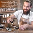 thumbnail image 2 of Stainless Steel Coffee Filter, Single Cup Reusable Espresso Basket Espresso Filter Esspesso Coffee Machine Replacement for Home, 2 of 8