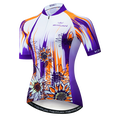 thumbnail image 3 of 2023 KEYIYUAN Camiseta de ciclismo divertida para mujer, camiseta de manga corta de verano para bicicleta de montaña, ropa para bicicleta, camiseta de carreras, maillot Velo, 3 of 5