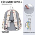 thumbnail image 5 of Colorful Funny Dachshund Backpack for School,Cute School Bag,Schoolbag with Adjustable Shoulder Straps & Padded Back,13.4"x11"x4.7", 5 of 6