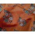 thumbnail image 4 of oneOone Silk Tabby Fabric Leaves & Floral Block Fabric Prints By Yard 42 Inch Wide, 4 of 5